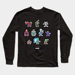 Mega Man Unlimited - Robot Masters Sprites Long Sleeve T-Shirt
